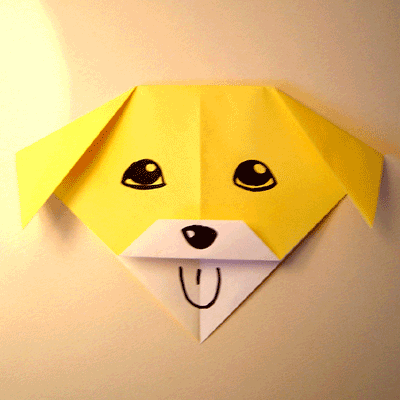 Nghệ thuật gấp giấy Origami: Cách gấp cún