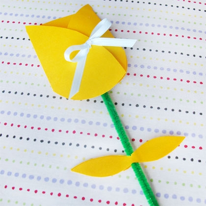 Thiệp giấy hoa Tulip